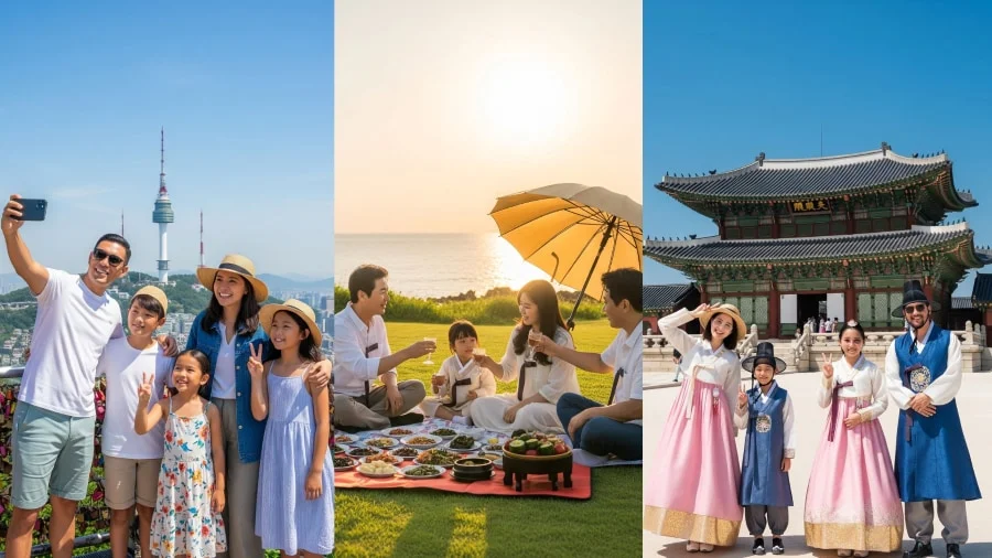 Xứ sở kim chi sở hữu vô vàn địa điểm lý tưởng cho chuyến đi chơi của cả gia đình trong những ngày hè oi ả
