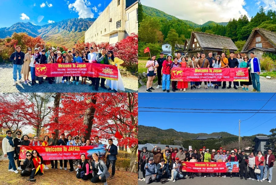 Các đoàn khách khám phá xứ sở phù tang mùa thu cùng Top Ten Travel