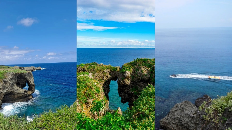 Cape Manzamo là một mũi đất nổi tiếng nằm ở phía Bắc Okinawa, được biết đến với vách đá hình con voi khổng lồ độc đáo