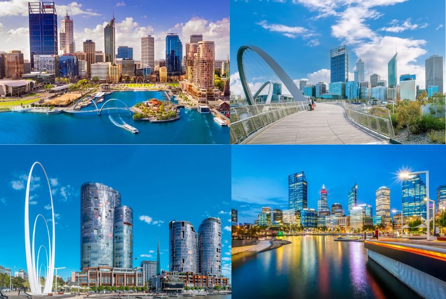 Perth là thủ phủ của bang Tây Úc và được biết đến như “thành phố của hoàng hôn” với khung cảnh tuyệt đẹp