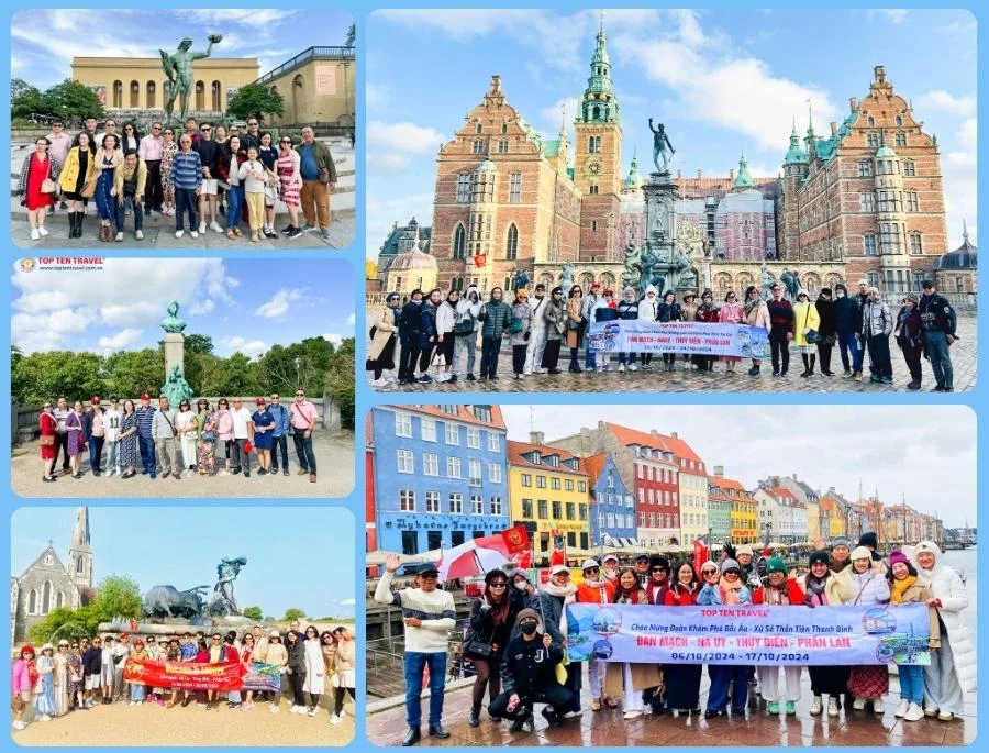 Đoàn khách Top Ten Travel khám phá các địa điểm du lịch đẹp tại Bắc Âu 