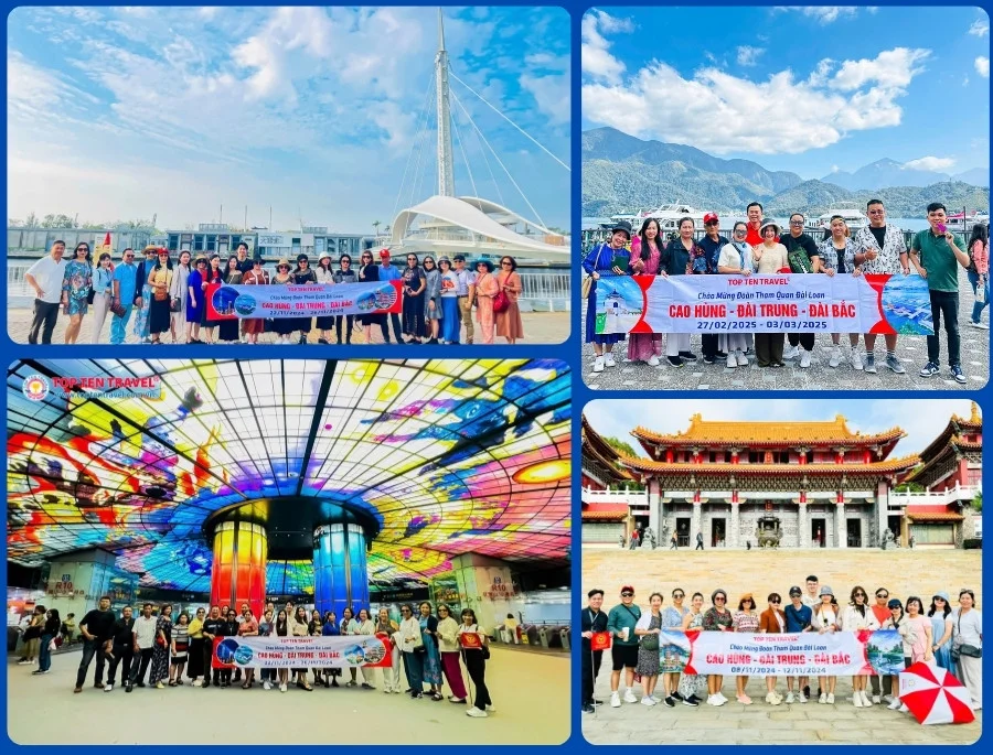 Đoàn Khách Top ten Travel trong hành trình khám phá Đài Loan