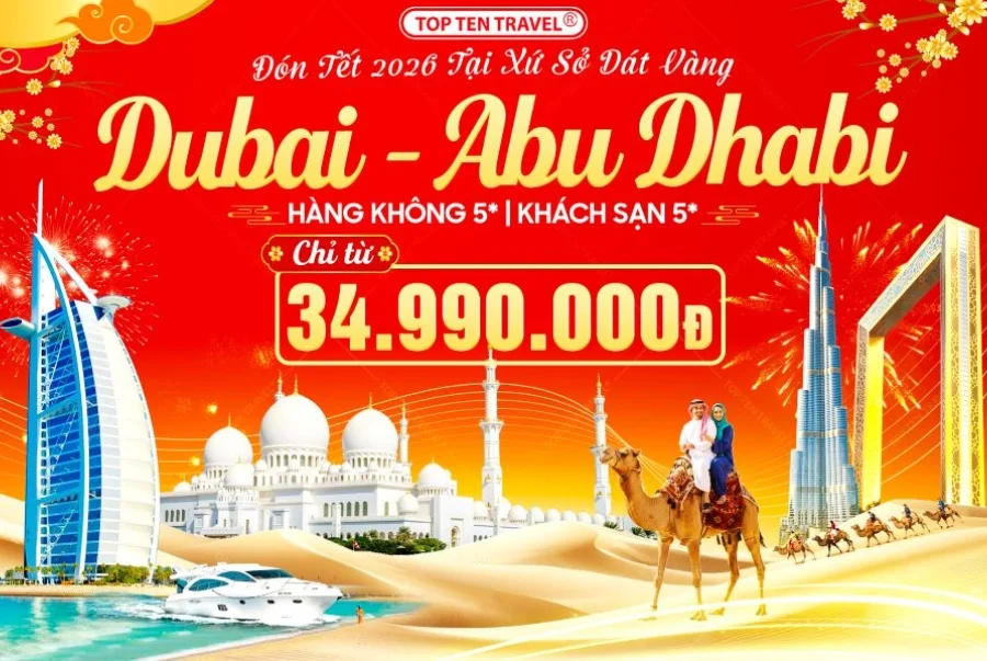 Hành trình du xuân Dubai mang đến cơ hội đón Tết thật mới mẻ tại thành phố hiện đại bậc nhất Trung Đông