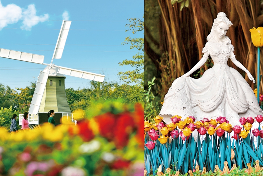 Thị trấn Hoa Hà Lan là khu phố mang phong cách Hà Lan với những dãy nhà đầy màu sắc