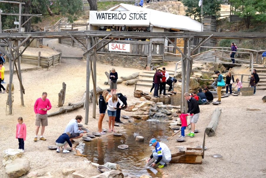 Đến tham quan đồi mỏ vàng Sovereign du khách sẽ được trực tiếp trải nghiệm đãi vàng và mang về làm kỉ niệm