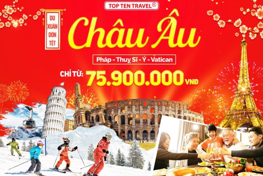 Nếu Bạn muốn đón năm mới giữa không gian lãng mạn và cổ kính thì tour Pháp - Thụy Sĩ - ý - Vatican sẽ là sự lựa chọn lý tưởng