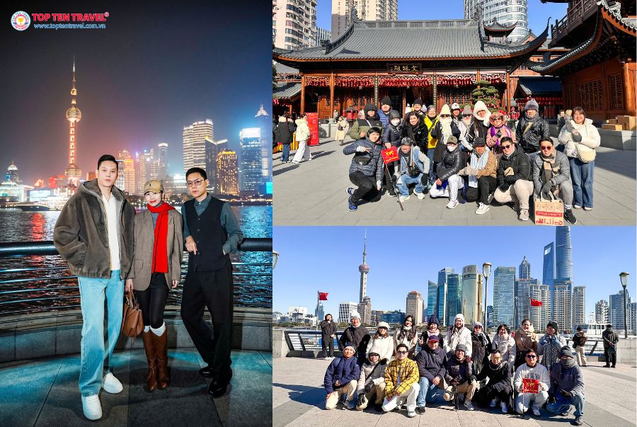 Đoàn Khách Top Ten Travel tham quan các địa điểm du lịch nổi tiếng tại Thượng Hải