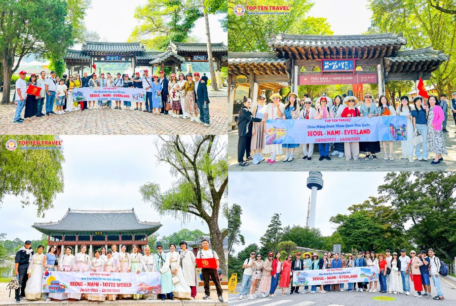 Các đoàn khách trải nghiệm những hoạt động độc đáo trên hành trình tour tết Seoul – Nami – Everland – Trượt tuyết 