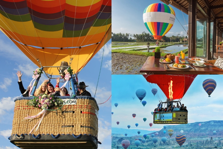 Dịch vụ bay khinh khí cầu có nhiều gói tour khác nhau để du khách lựa chọn theo sở thích