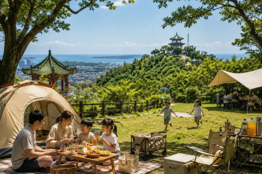  Hoạt động picnic hoặc cắm trại giữa không gian xanh mát tại Hutoushan