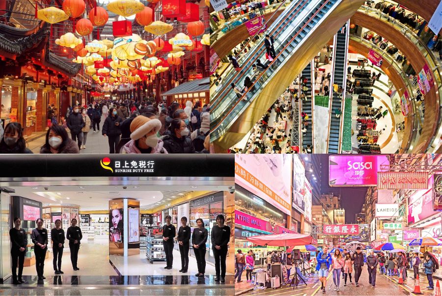 Những con phố sầm uất với đa dạng mặt hàng tại Trung Quốc