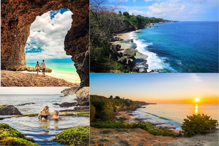 Tegal Wangi Beach mang lại cảm giác gần gũi với vẻ đẹp gần như nguyên bản