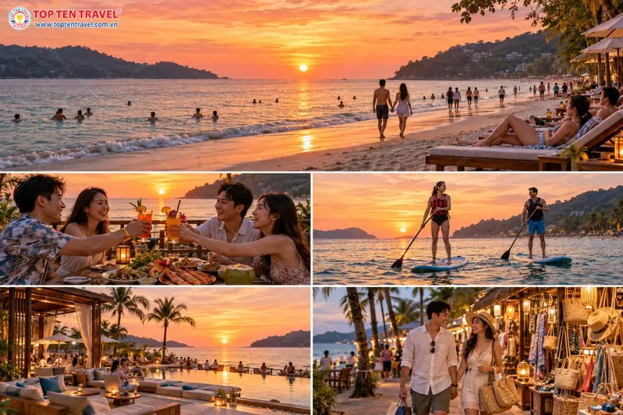 Khám phá Kamala qua những trải nghiệm bên biển, từ chèo SUP đến dùng bữa trong ánh hoàng hôn