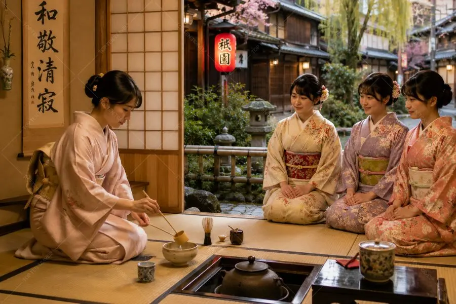 Không gian trà đạo truyền thống mang đậm tinh thần thiền định tại Gion Kyoto