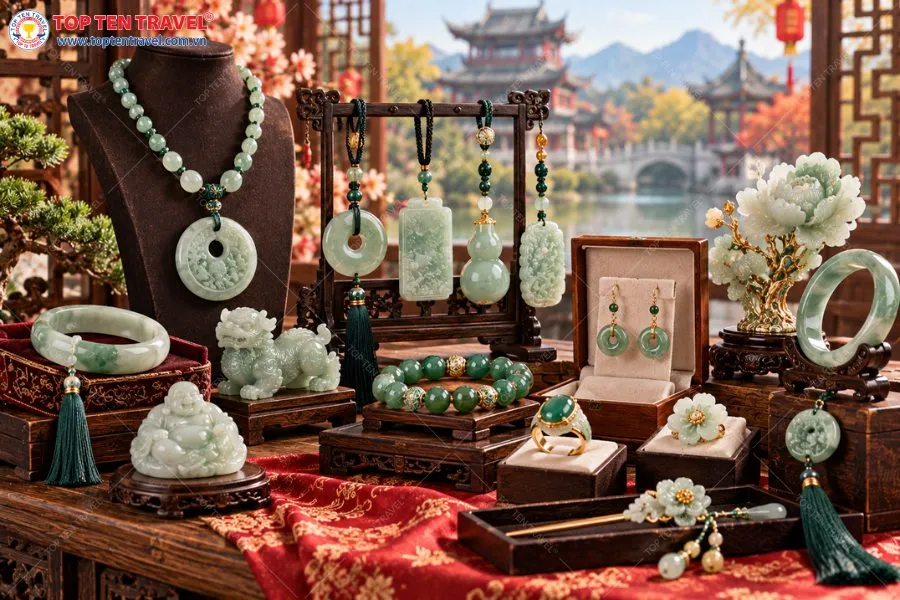Trang sức ngọc bích tinh xảo là lựa chọn đáng tham khảo khi tìm kiếm những món quà cao cấp