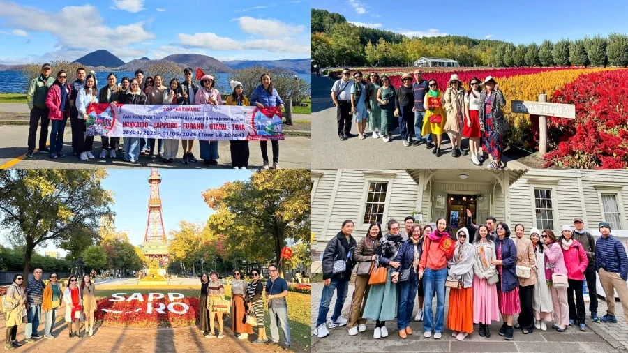Những vị khách đã tin tưởng và lựa chọn các tour du lịch Nhật Bản đến Hokkaido tại Top Ten Travel