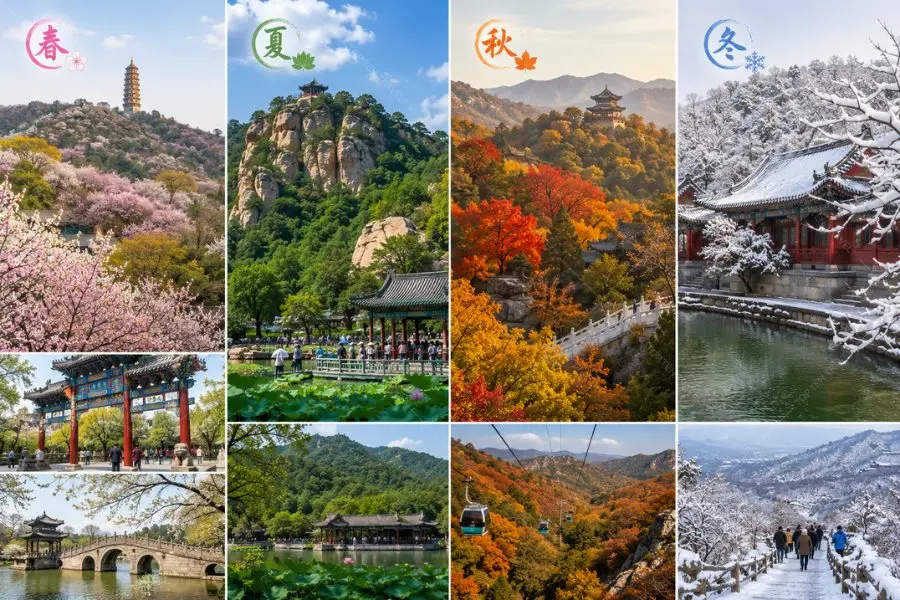 Cảnh sắc thiên nhiên của Công viên Hương Sơn qua 4 mùa khác nhau