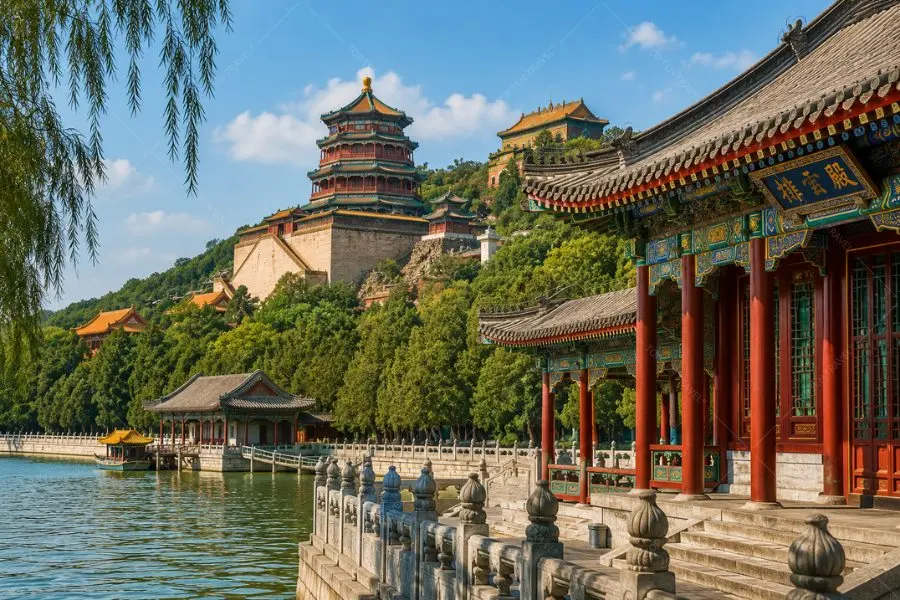 Di Hòa Viên nổi bật với hồ Côn Minh và kiến trúc hoàng gia thời nhà Thanh