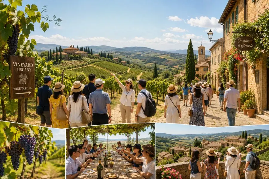 Những hoạt động hấp dẫn tại đồi nho ở Tuscany 