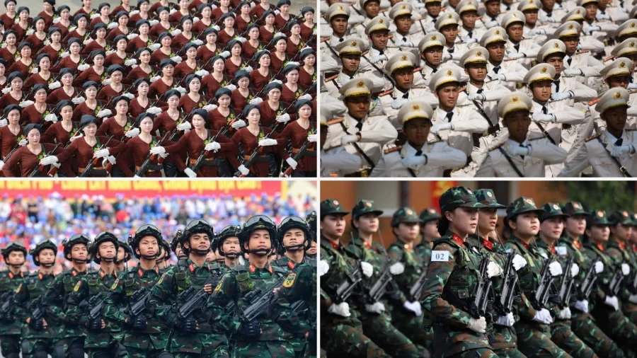 Lễ diễu binh là một buổi duyệt binh quy mô lớn với sự tham gia của các lực lượng quân đội, công an, dân quân tự vệ