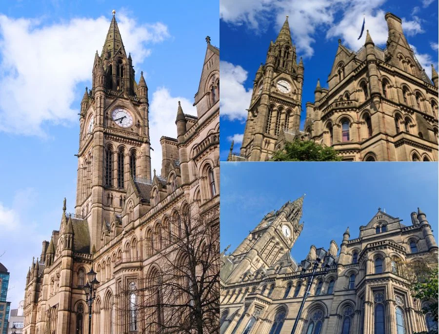 Tòa thị chính là kiệt tác nghệ thuật kiến trúc nổi tiếng của thành phố Manchester