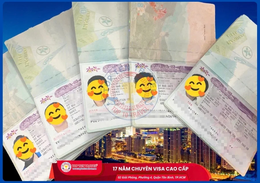 Top Ten Travel là đơn vị hỗ trợ xin visa Đài Loan với quy trình xử lý nhanh chóng