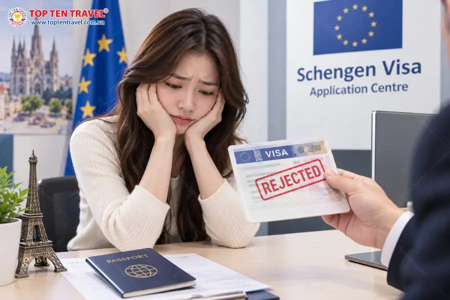 Có rất nhiều lý do dẫn đến tình trạng hồ sơ xin visa Châu Âu của Bạn bị từ chối