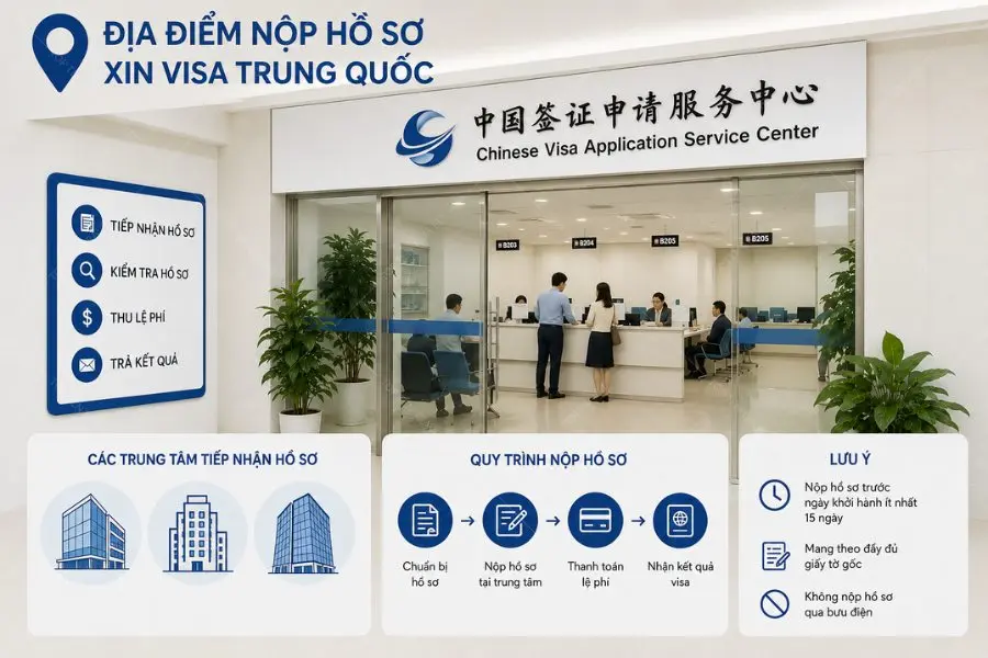 Tùy vào nhu cầu mà người dân có thể nộp hồ sơ trực tiếp hoặc thông qua đơn vị dịch vụ visa uy tín
