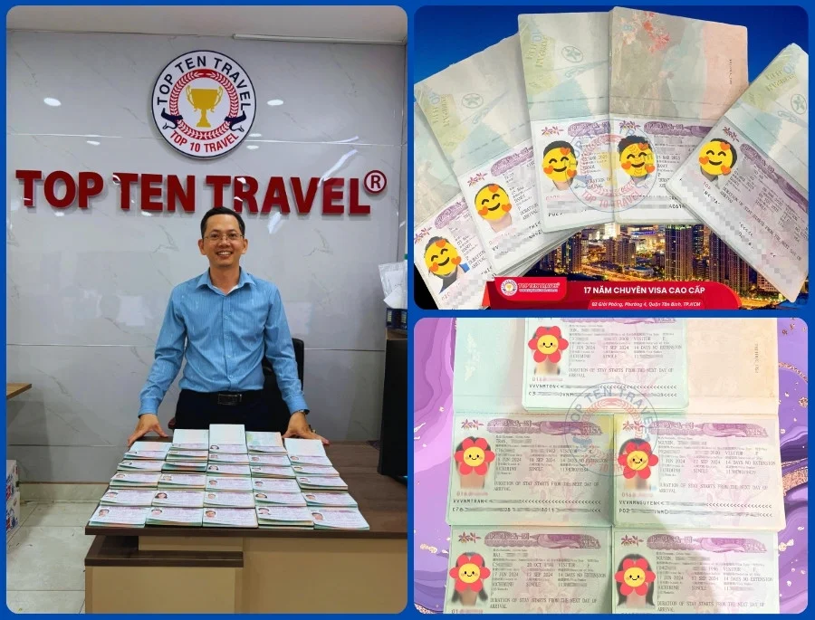 Top Ten Travel là đơn vị có quy trình xin visa nhanh chóng và tin cậy