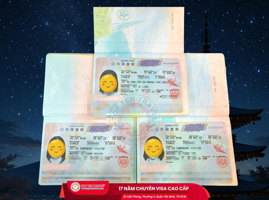 Những vị khách đã luôn tin tưởng lựa chọn dịch vụ tư vấn visa đi Nhật tại Top Ten Travel