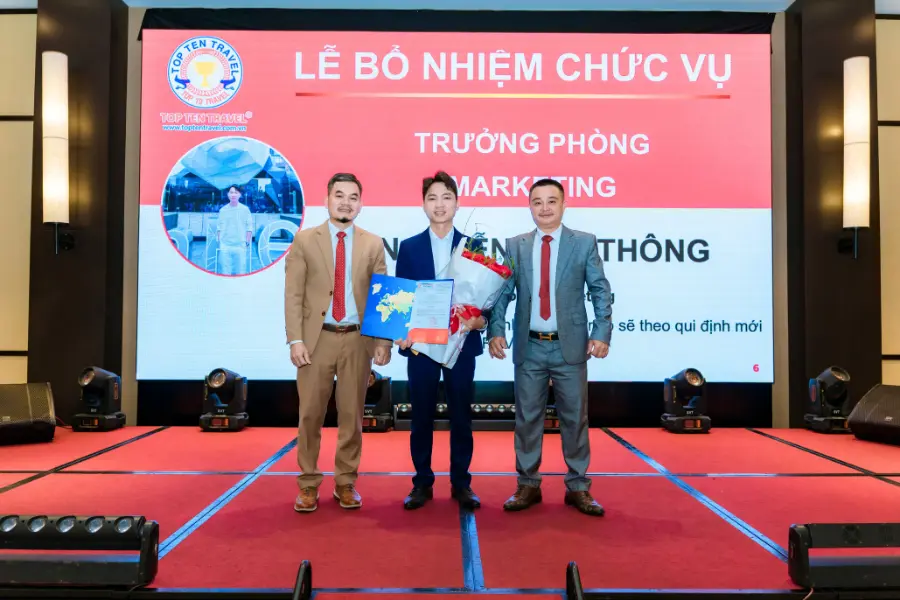 Lễ bổ nhiệm Ông Nguyễn Văn Thông – Trưởng phòng Marketing Top Ten Travel