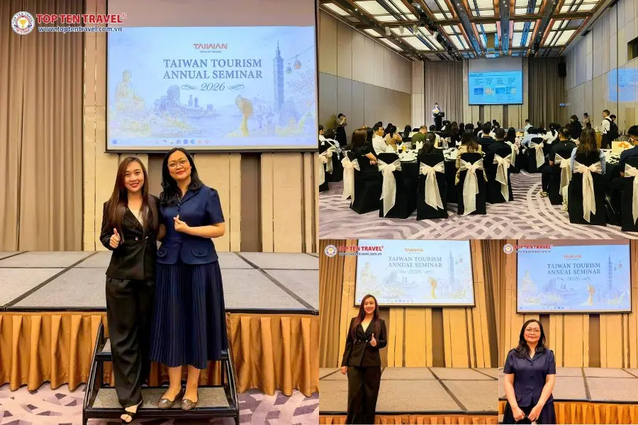 Đại diện Top Ten Travel tham dự hội nghị Taiwan Tourism Annual Seminar