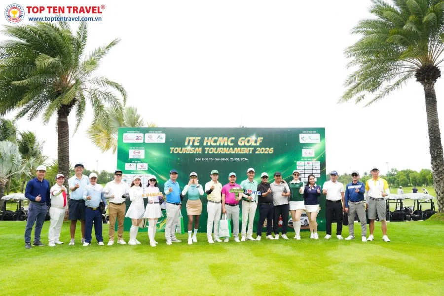 Giải đấu ITE HCMC Golf Tourism Tournament 2026 diễn ra sôi nổi với sự tranh tài của các golfer