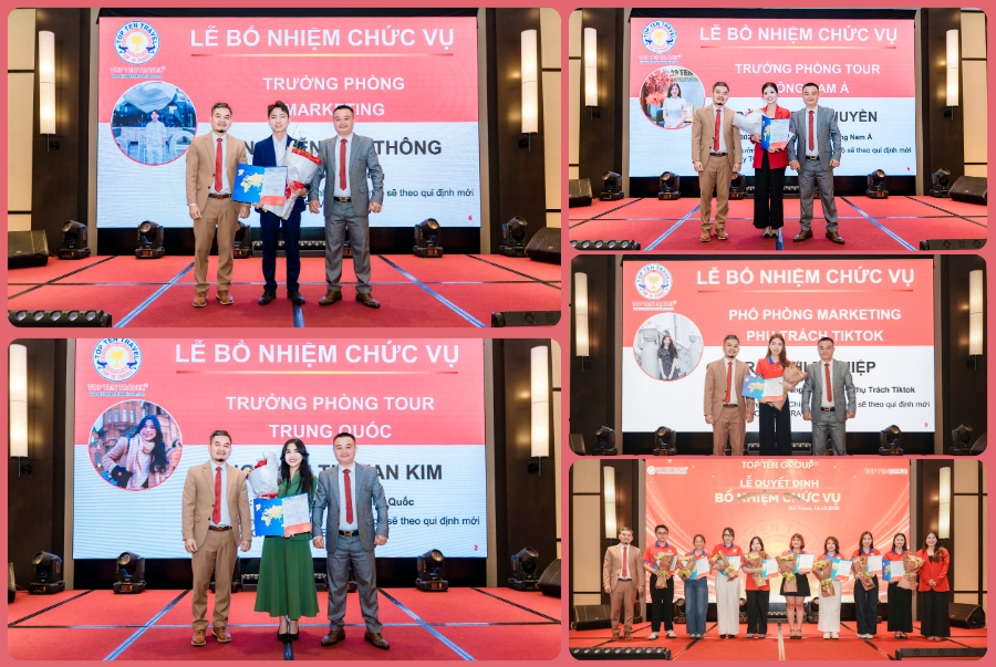 Ban Lãnh Đạo Top Ten Travel bổ nhiệm các vị trí quan trọng, nhằm hoàn thiện bộ máy lãnh đạo hiệu quả