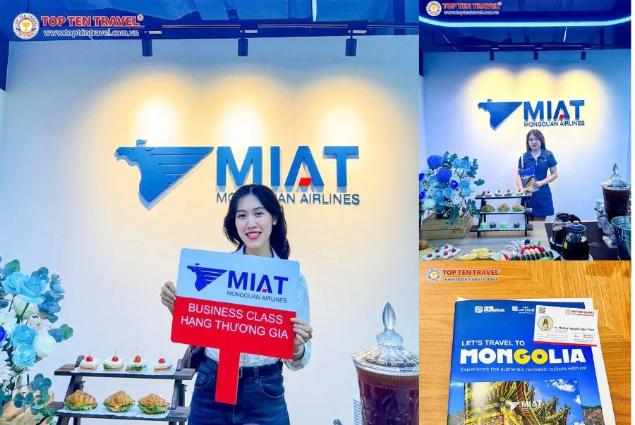 Đại diện Top Ten Travel chụp ảnh lưu niệm tại hội thảo “Khám phá huyền thoại Mông Cổ”