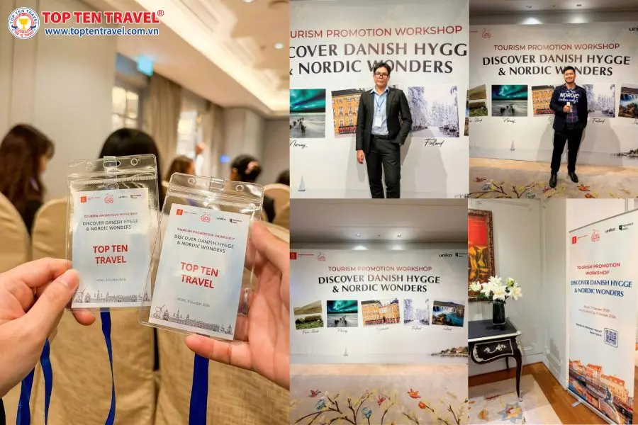 Đại diện Top Ten Travel tham dự và checkin tại sự kiện