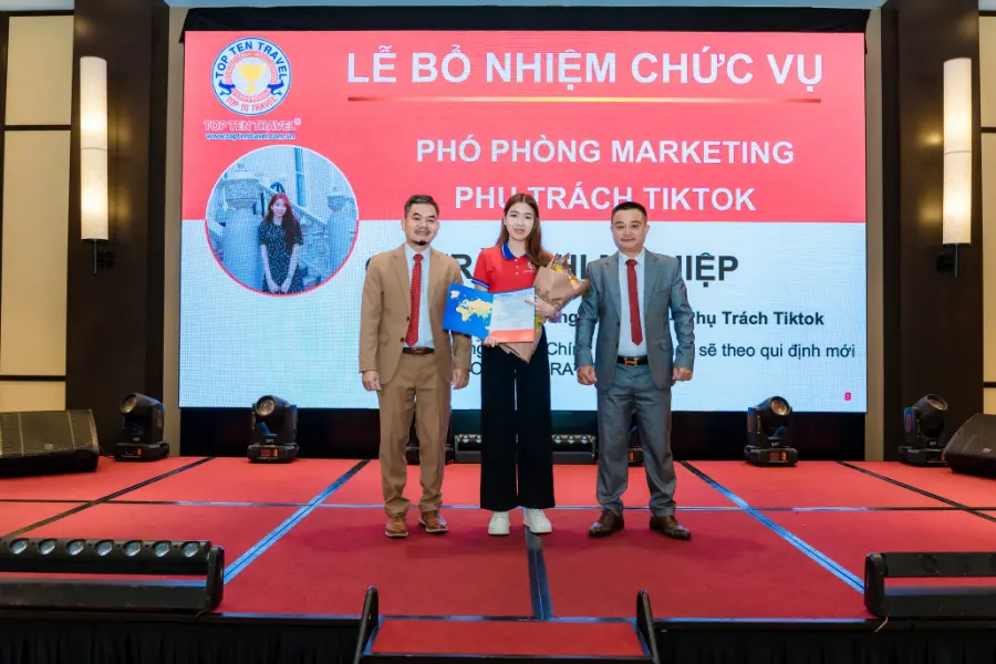 Lễ bổ nhiệm Bà Trần Thị Mỹ Hiệp – Phó phòng Marketing, phụ trách TikTok