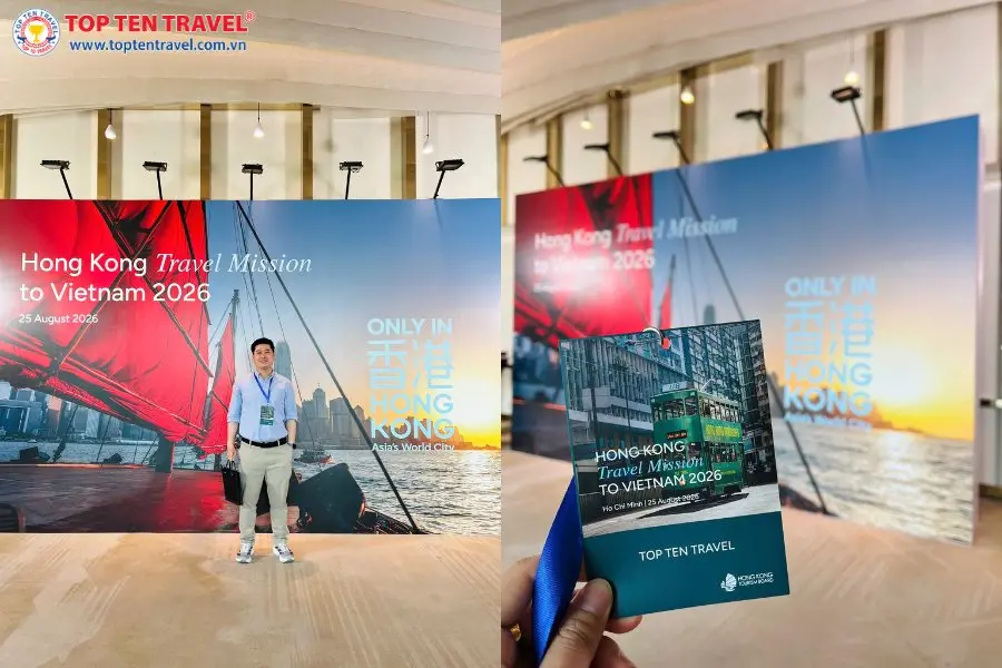 Ông Hoàng Tuấn Hào - Tourism Product Development Executive Top Ten Tarvel checkin tại sự kiện