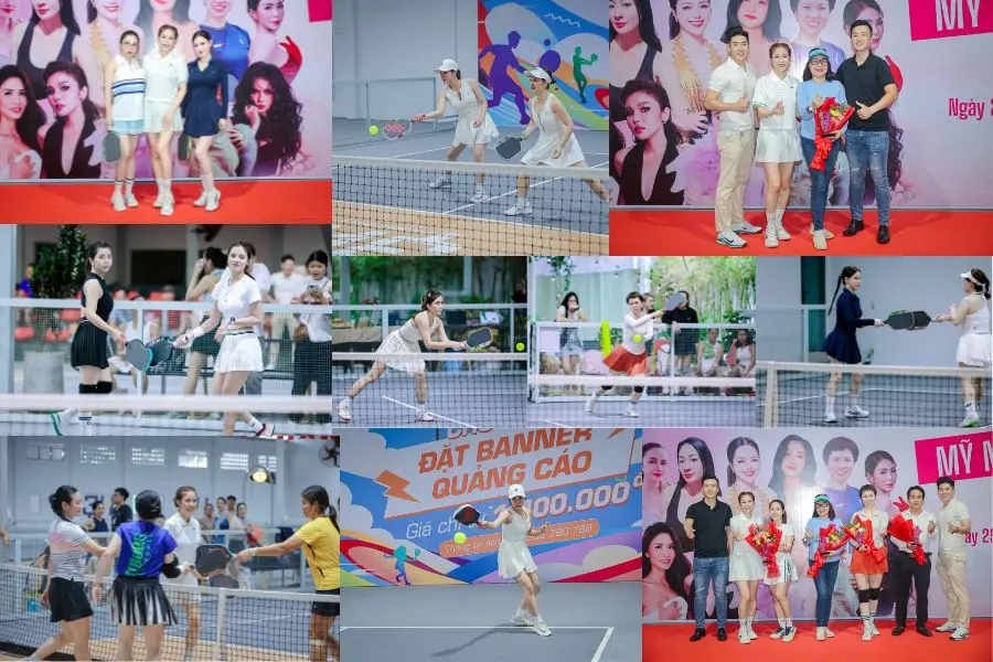 Một số các hình ảnh hăng say của các vận động viên trong giải đấu Pickleball “Đại Chiến Mỹ Nhân”