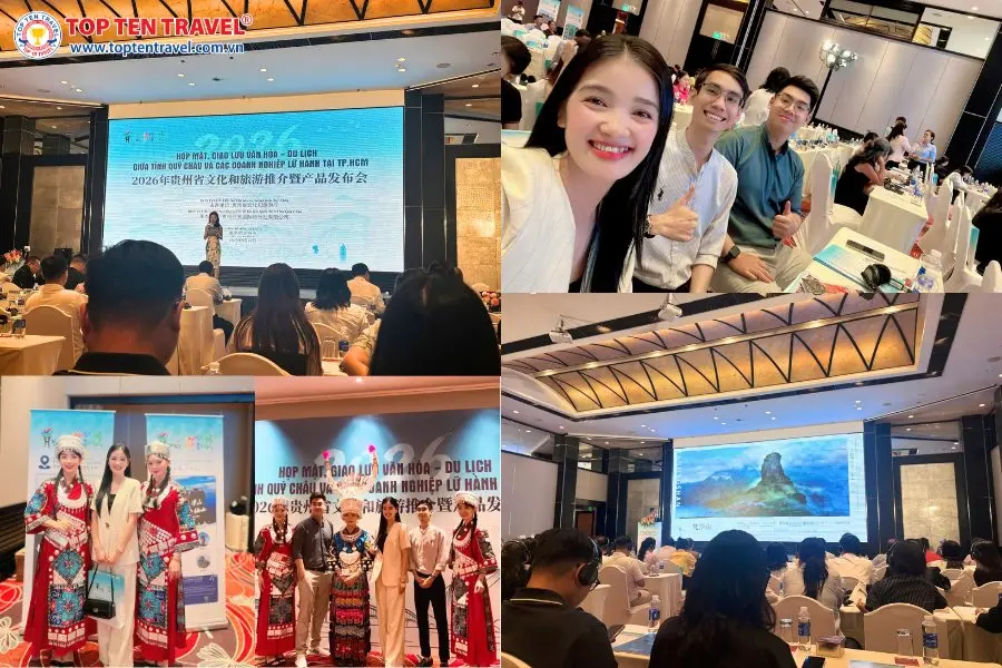 Đại diện Top Ten Travel tham dự Chương trình Giao lưu Văn hóa Du lịch giữa tỉnh Quý Châu và các doanh nghiệp lữ hành tại Việt Nam