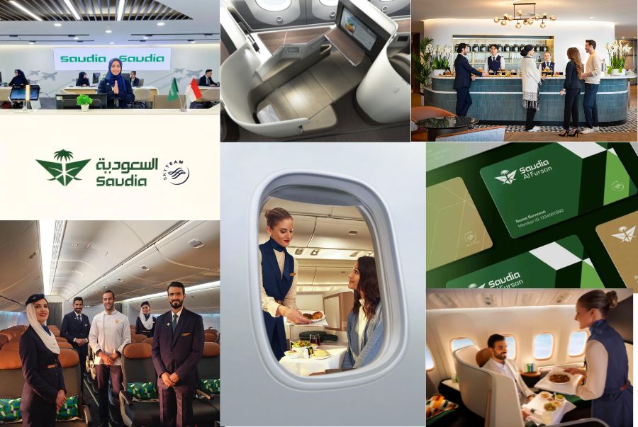 Saudia Airlines sở hữu hệ thống máy bay hiện đại kết hợp với các dịch vụ cao cấp