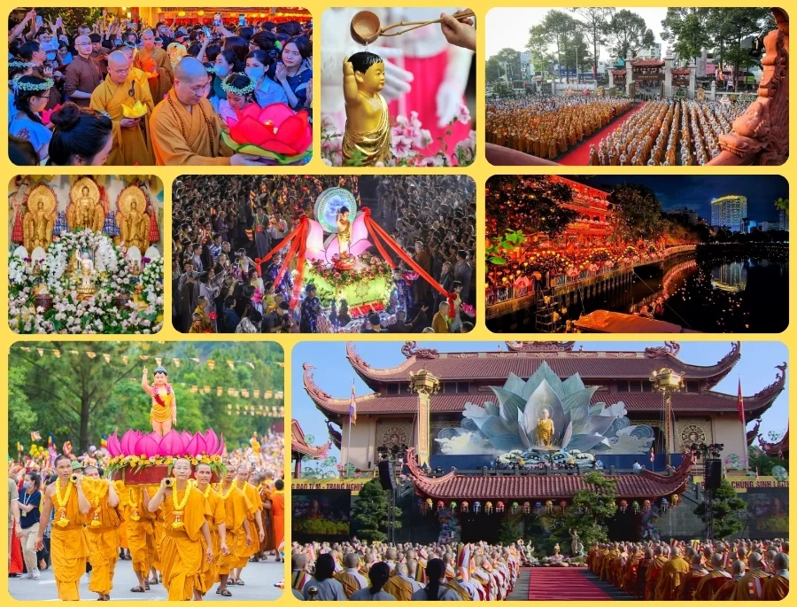 Không khí nhộn nhịp trong Lễ Hội Phật Đản qua các năm tại Việt Nam