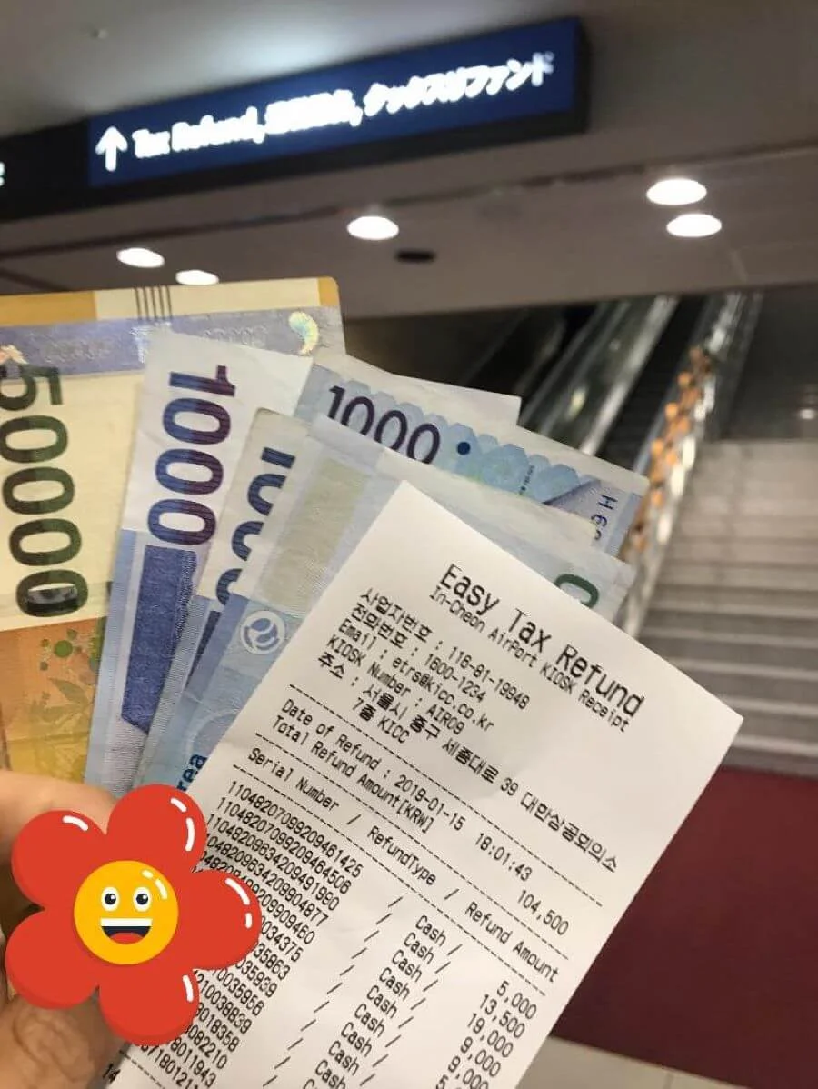 Sau khi mua hàng, bạn sẽ nhận được hóa đơn và biên lai để có thể áp dụng chính sách hoàn thuế nhé!