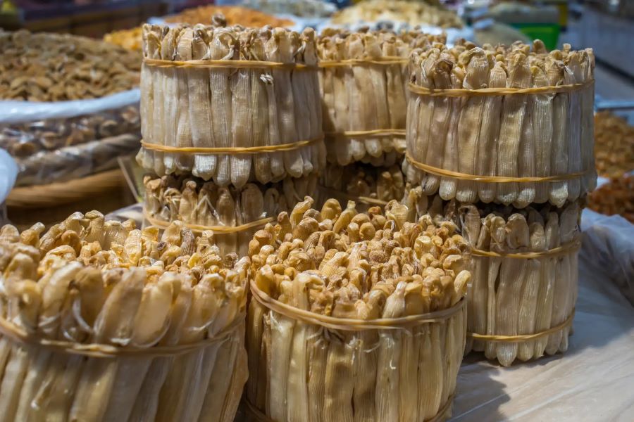 Sá sùng khô Quảng Ninh có giá trị dinh dưỡng cực kỳ cao và giá thành cũng thuộc dạng đắt đỏ