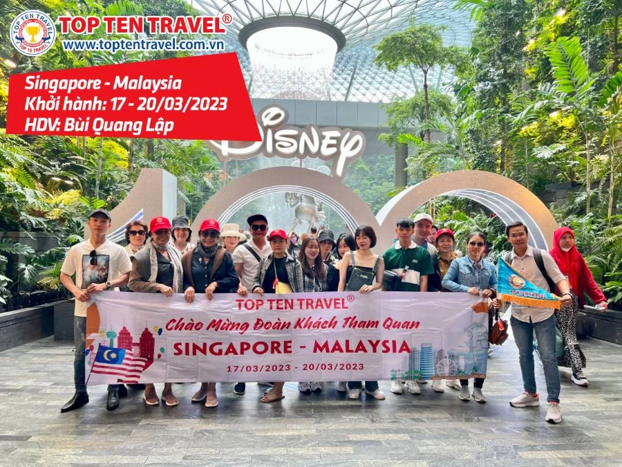 Tổng hợp hình đoàn tour du lịch khởi hành tháng 3 tại Top Ten Travel