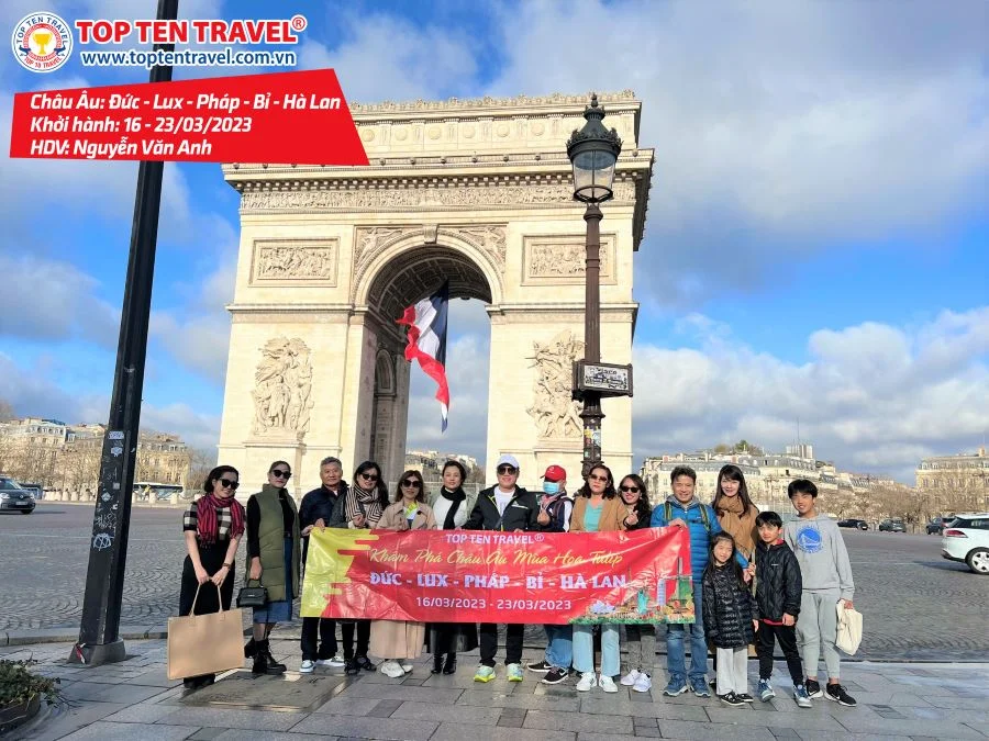Tổng hợp hình đoàn tour du lịch khởi hành tháng 3 tại Top Ten Travel