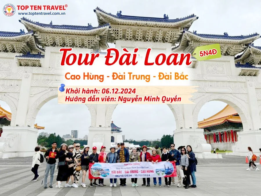 Tổng hợp hình đoàn tour Đài Loan khởi hành vào tháng 12/2024