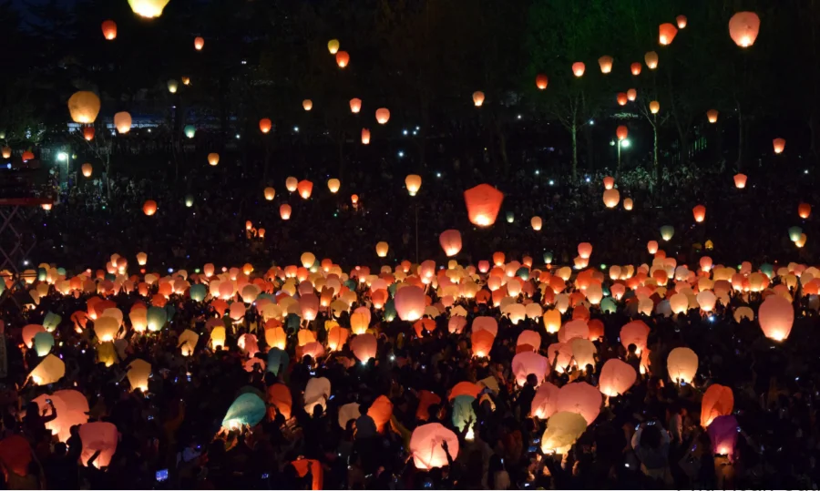 Bạn sẽ được chiêm ngưỡng vẻ đẹp của những chiếc đèn lồng tại Lễ hội Hanji