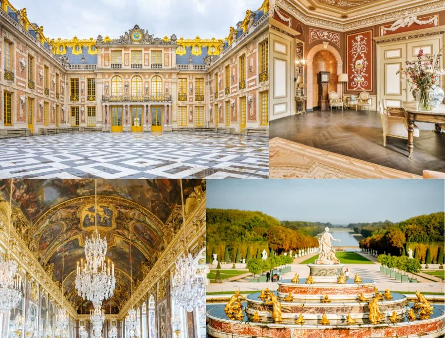 Toàn cảnh cung điện Versailles đồ sộ và tráng lệ