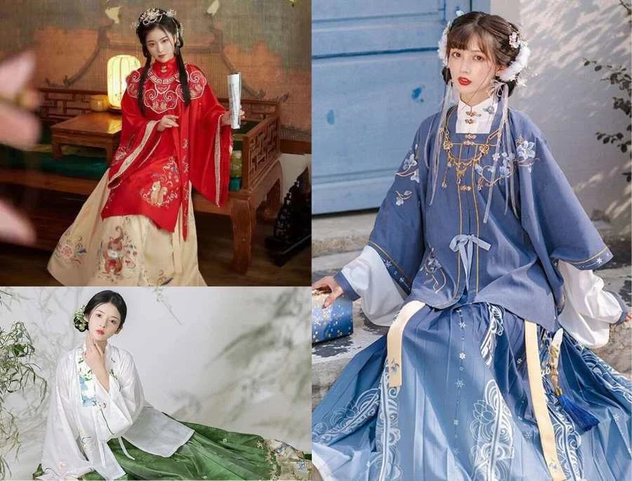 Vải lụa vẫn là chất liệu được ưa chuộng nhất để làm trang phục thời Minh